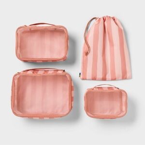 Printed Packing Cube - Open StoryM- Pink
Stripe - 4pc